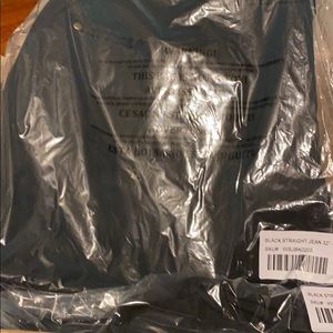 Black straight leg 32” Jeans